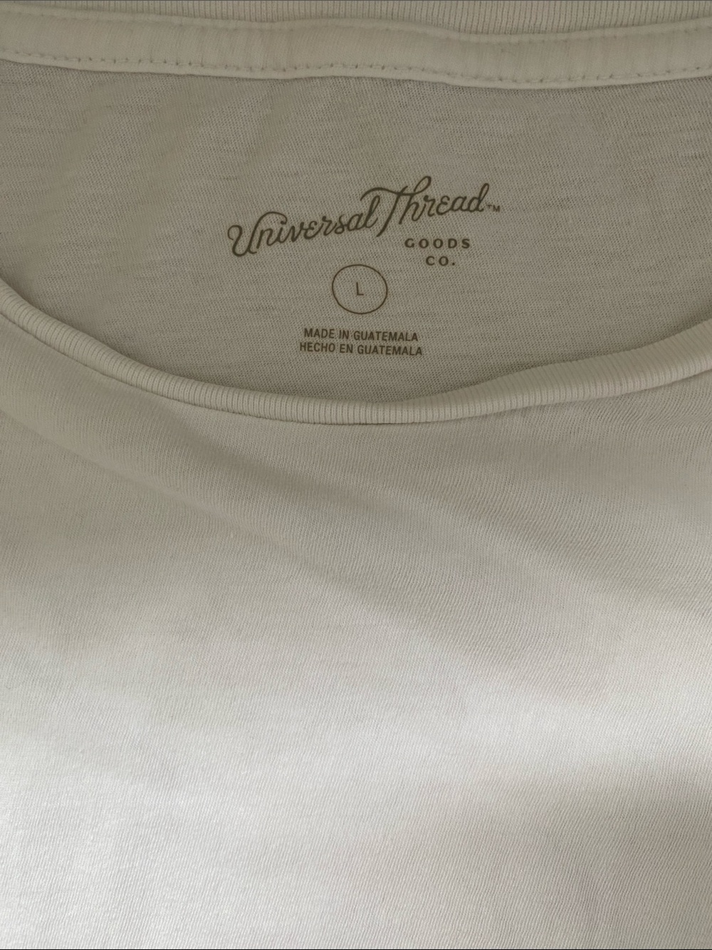 Universal Thread White Short-Sleeve Crop Tee - Picture 2 of 4